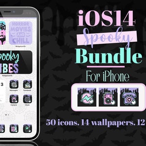 Spooky Halloween iOS14 Bundle, app icons, iPhone apps