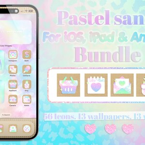 Pastel Sands app icons bundle for iOS, iPad and android