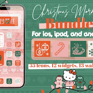 Christmas morning app icons bundle for iOS, iPad and android.