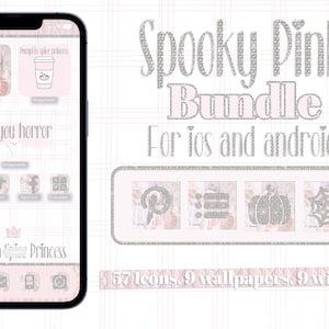 Spooky Pink App icons bundle for iOS and android