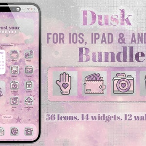 Dusk App Icons Bundle for iOS, iPad and Android devices
