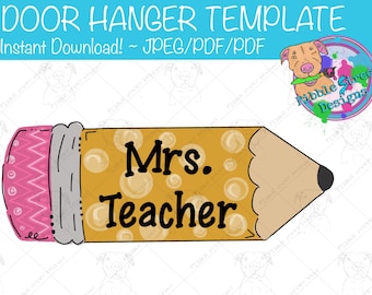 Teacher Appreciation - Pencil Door Sign