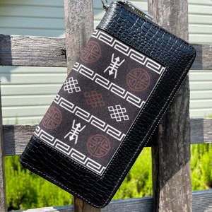 Pochette tibétaine, fabriqué à la main en cuir véritable estampé, sac de soirée durable et élégant, sac à main bohème chic au design unique, cadeau pour elle