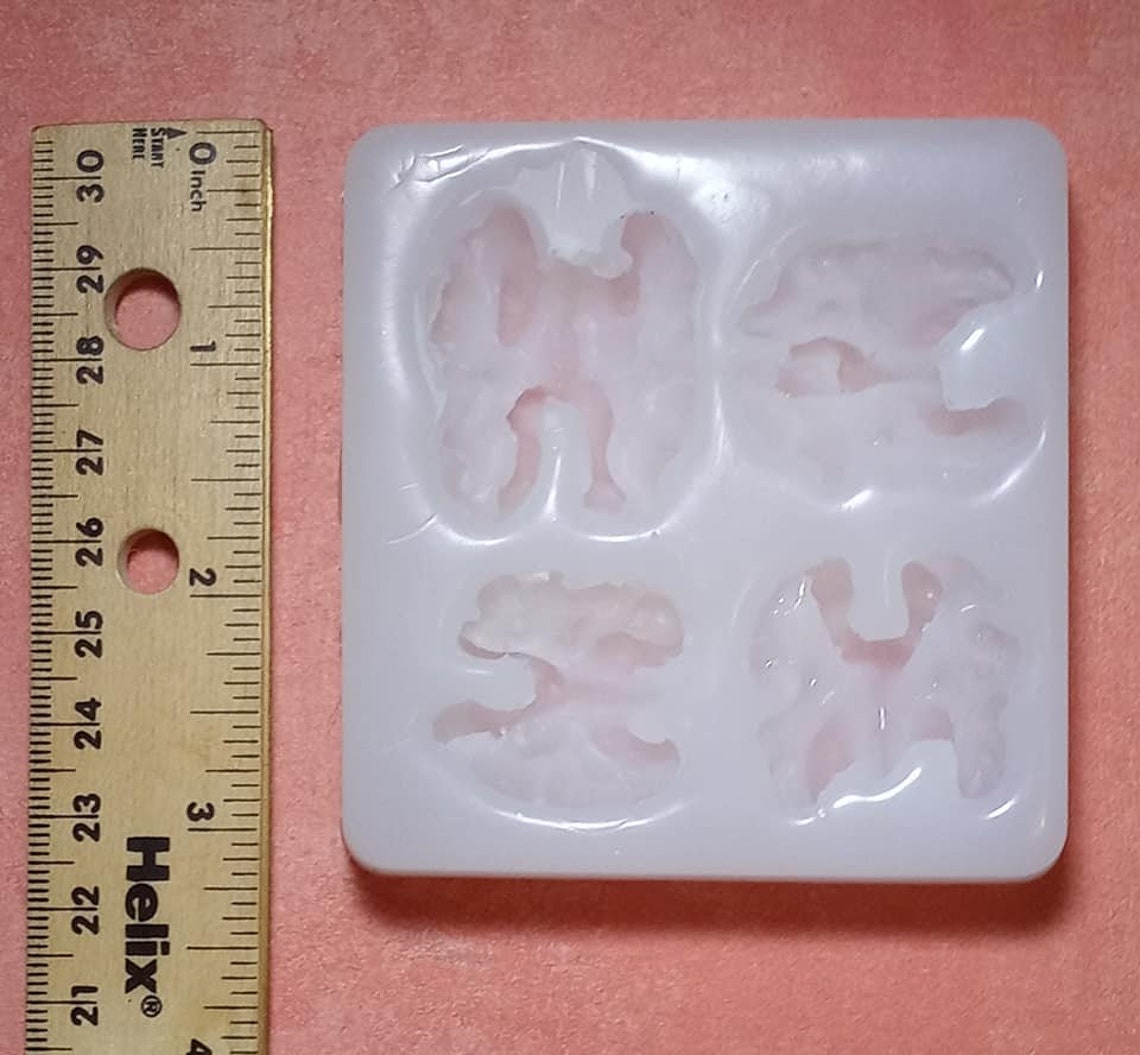 Walnut Silicone Mold Walnut Halves Mold Nut Mold Realistic Etsy