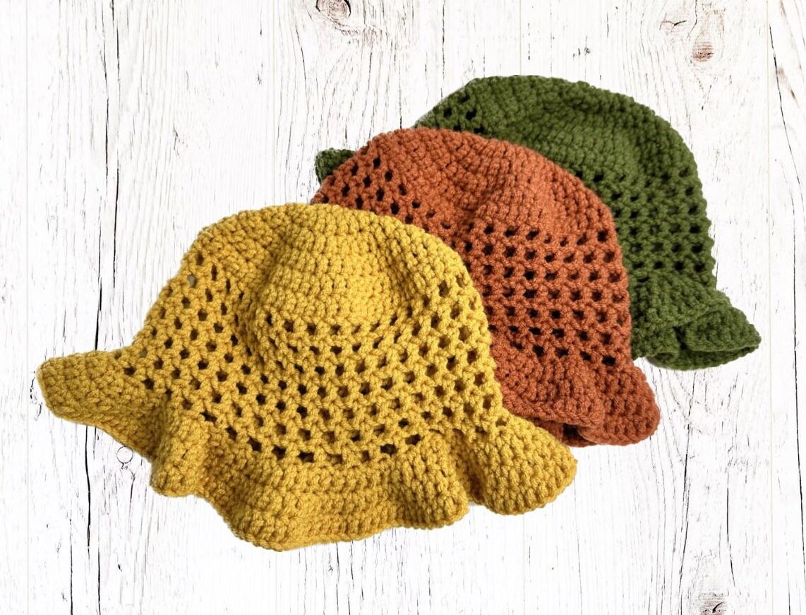 ハット [AWESOME NEEDS]HANDICRAFT KNIT BUCKET HAT_BLACK AWESOME NEEDS