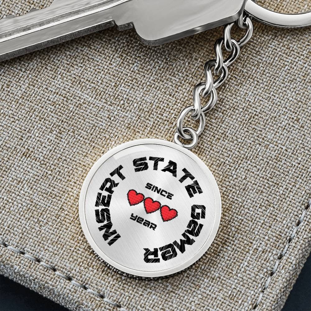 Gamer Keychain gift Customisable Gamer keychain STATE and Etsy
