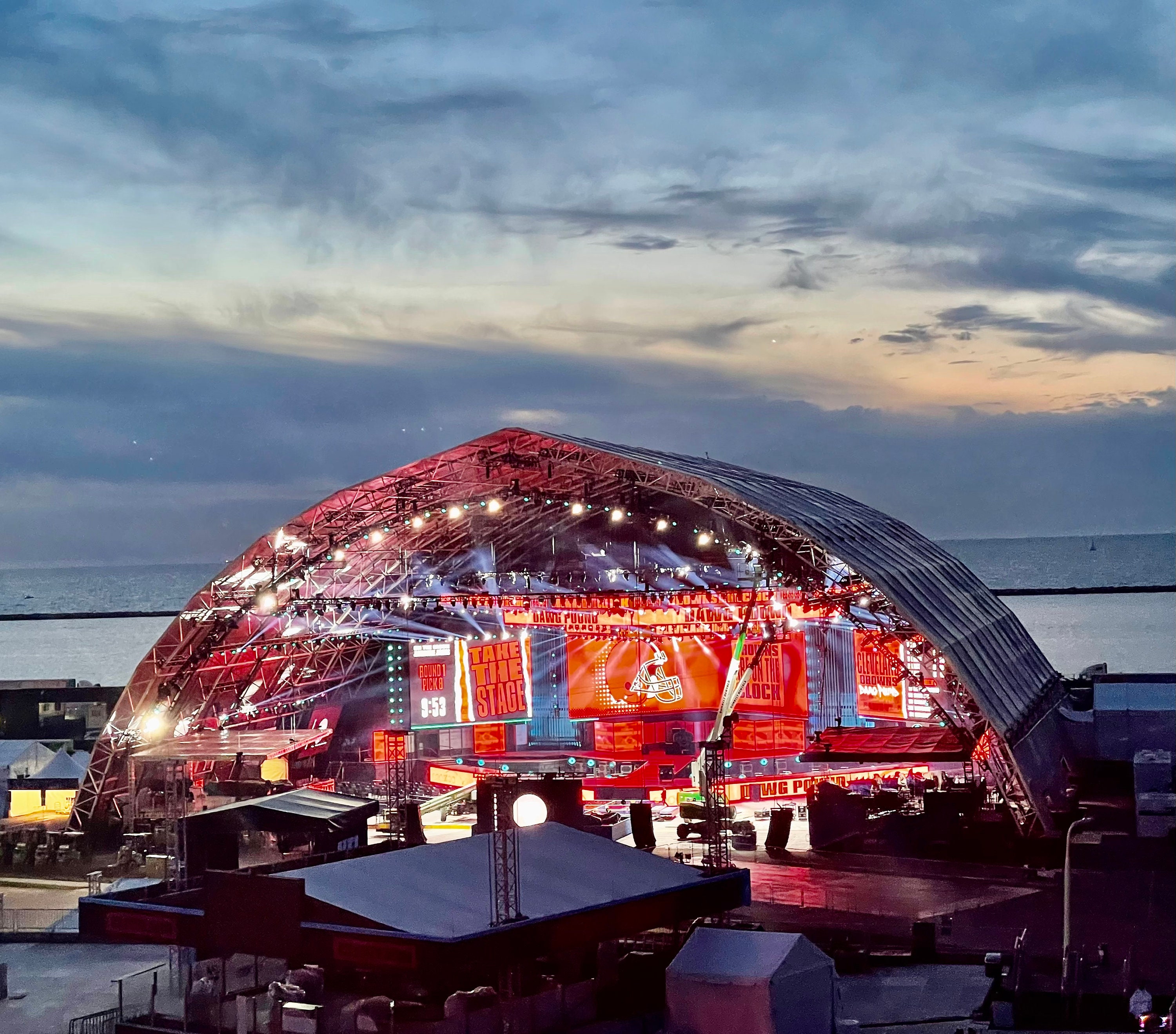 2021 NFL Draft Stage Photo Cleveland Browns Etsy