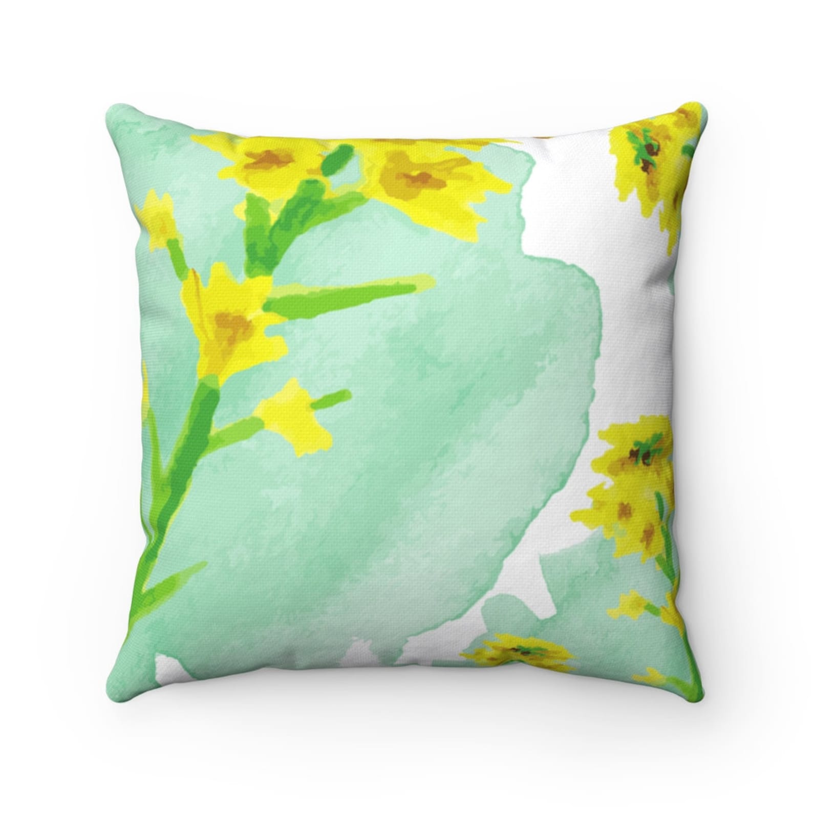 Yellow Flower Pillow covers/Home Decor/Decorative Pillows for Etsy