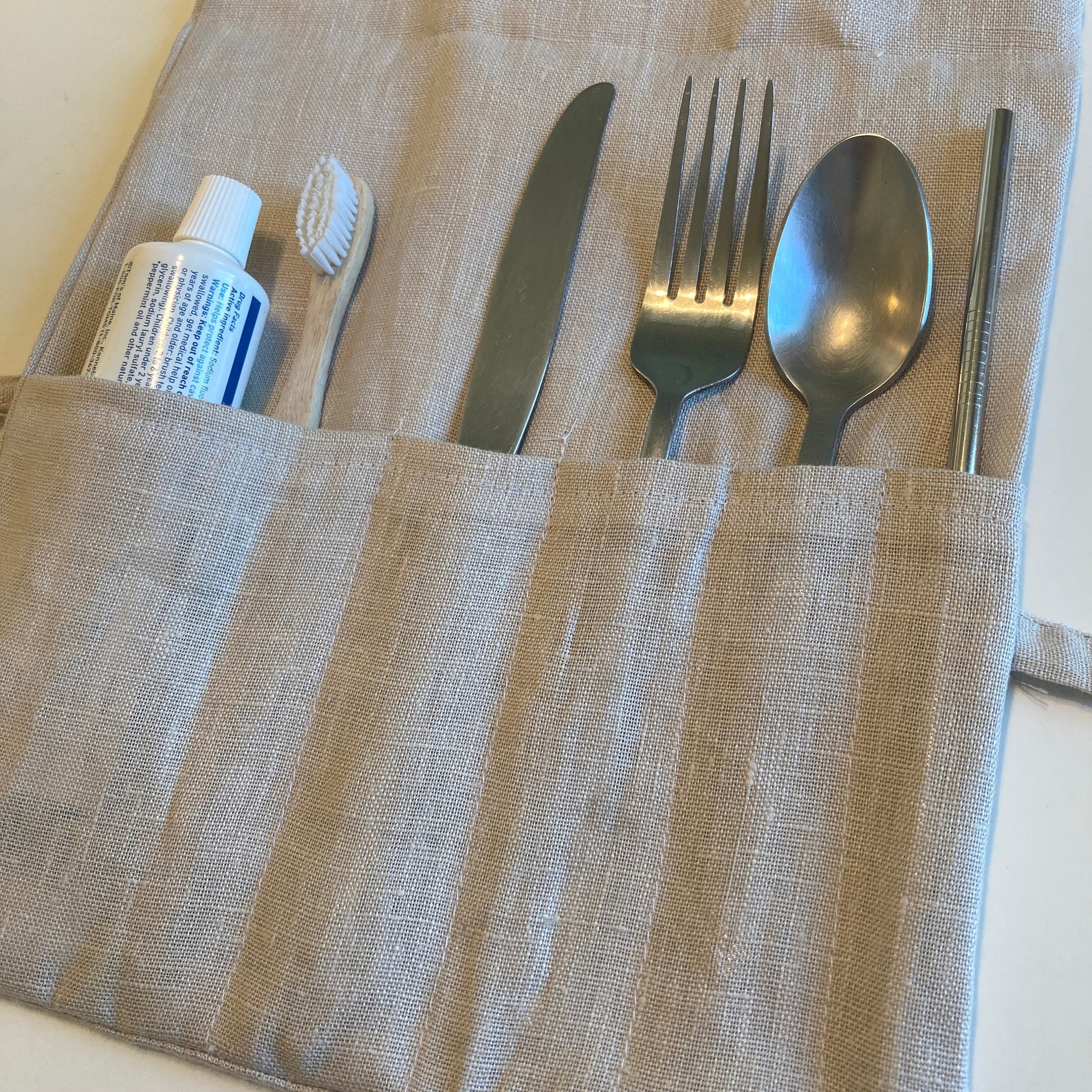 Fabric Silverware Holder paintbrush holder cutlery holder Etsy