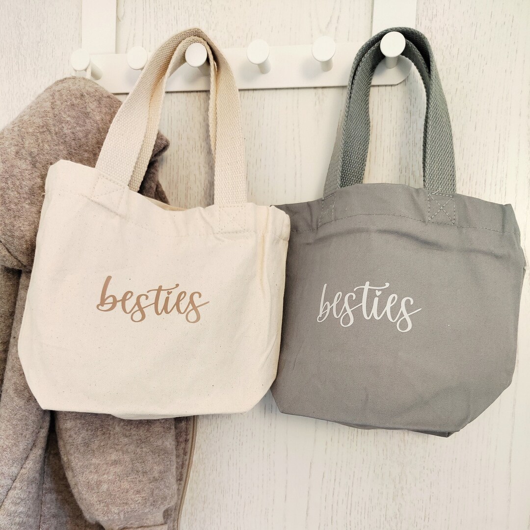 Children's Bag Personalized for Twins, Siblings & Best Friends, Initial ...