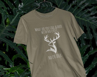 No Eye Deer Funny Unisex Jersey Short Sleeve Tee