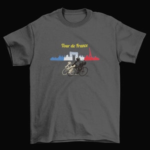 T-shirt Tour de France | Chemise Le Tour | Départ de cyclisme | Cadeau de vélo | Tshirt France | Français chemise | T-shirt Paris