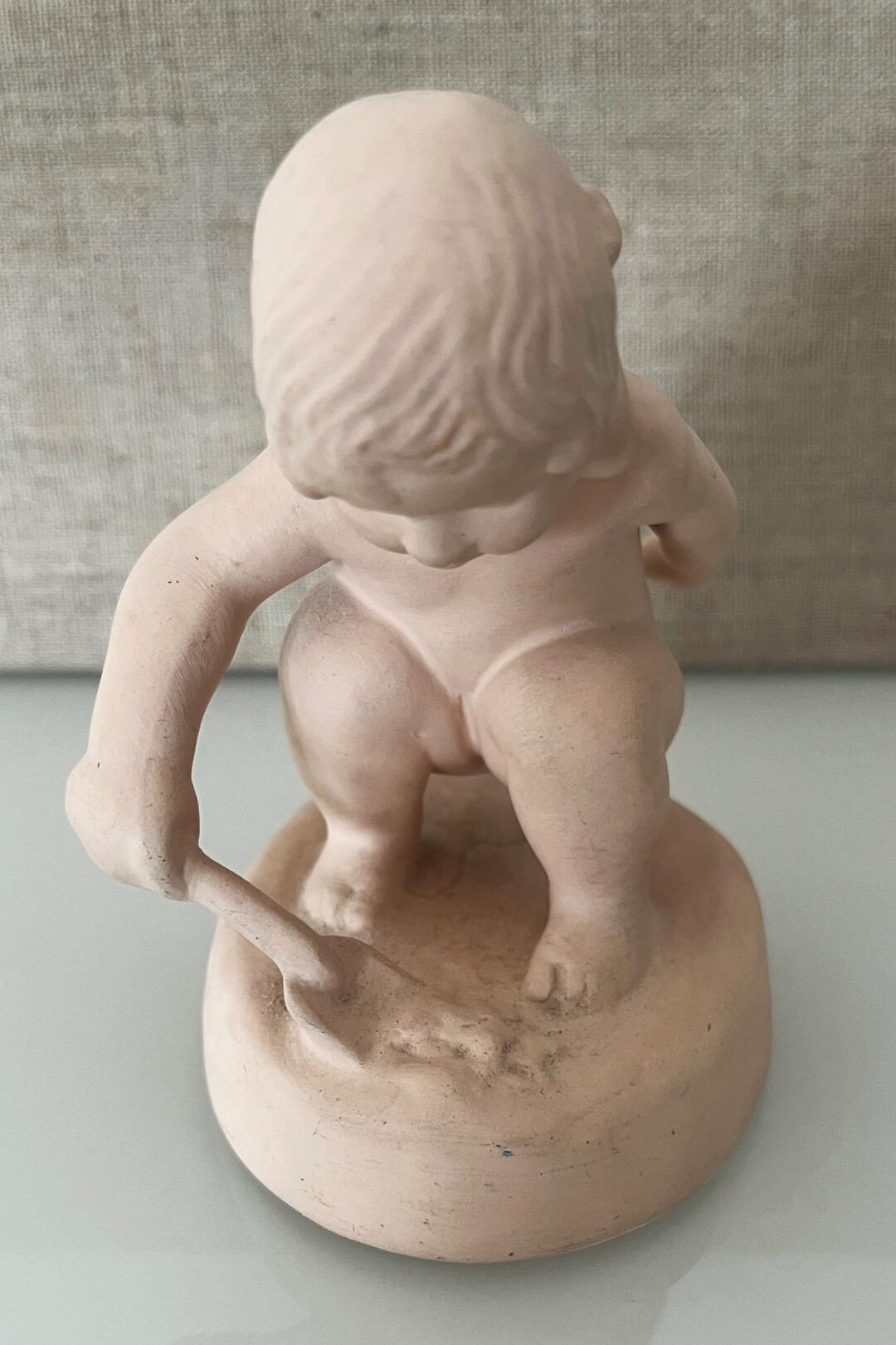 Vintage Danish Sculpture by Adda Bonfils – Child Playing/digging - Etsy