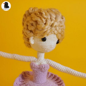 Ballet Hana, Ballet Dancer Doll, PDF Crochet / Amigurumi Pattern