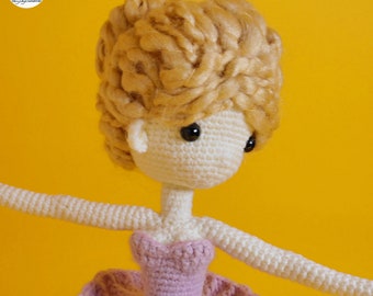 Ballet Hana, Ballet Dancer Doll, PDF Crochet / Amigurumi Pattern