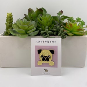 Enamel Pin - Pug Pin (Fawn)