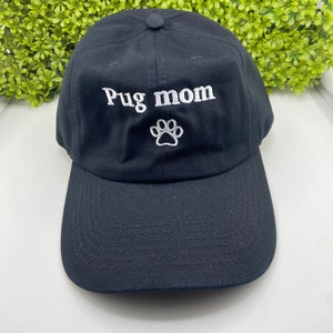 PUG MOM Baseball Cap adjustable strap