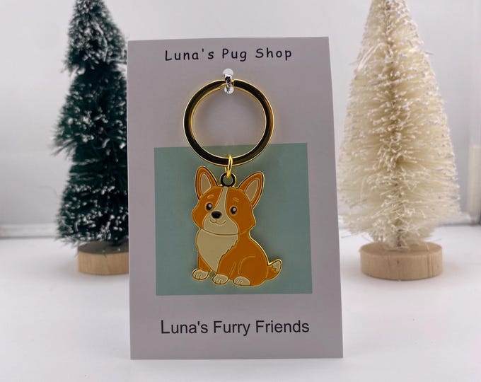 Baby Corgi Keychain - Corgi Stocking Stuffer Gift