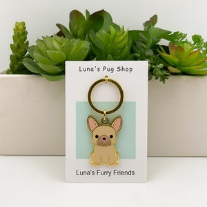 Baby Frenchie Keychain - Frenchie Stocking Stuffer Gift