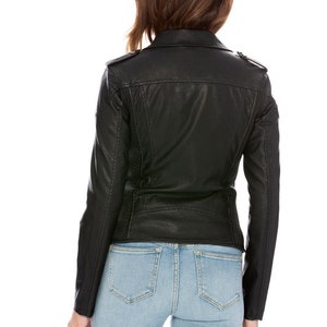 Vegan Moto Leather Jacket - Etsy