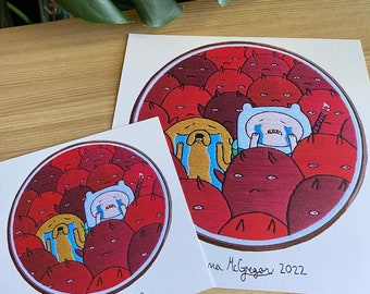 Into The Nightosphere Embroidery Print