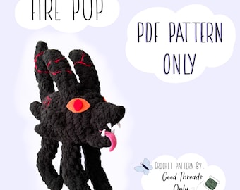 Fire Pup Crochet Pattern - Pattern Only