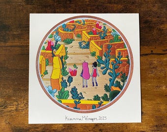 Broke His Crown Embroidery Print