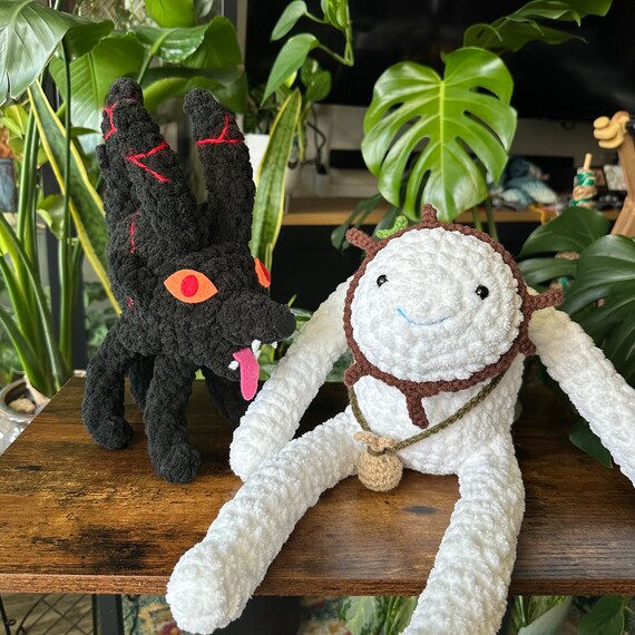 Fire Wolf Pup - Crochet Plush - MADE TO ORDER - Etsy