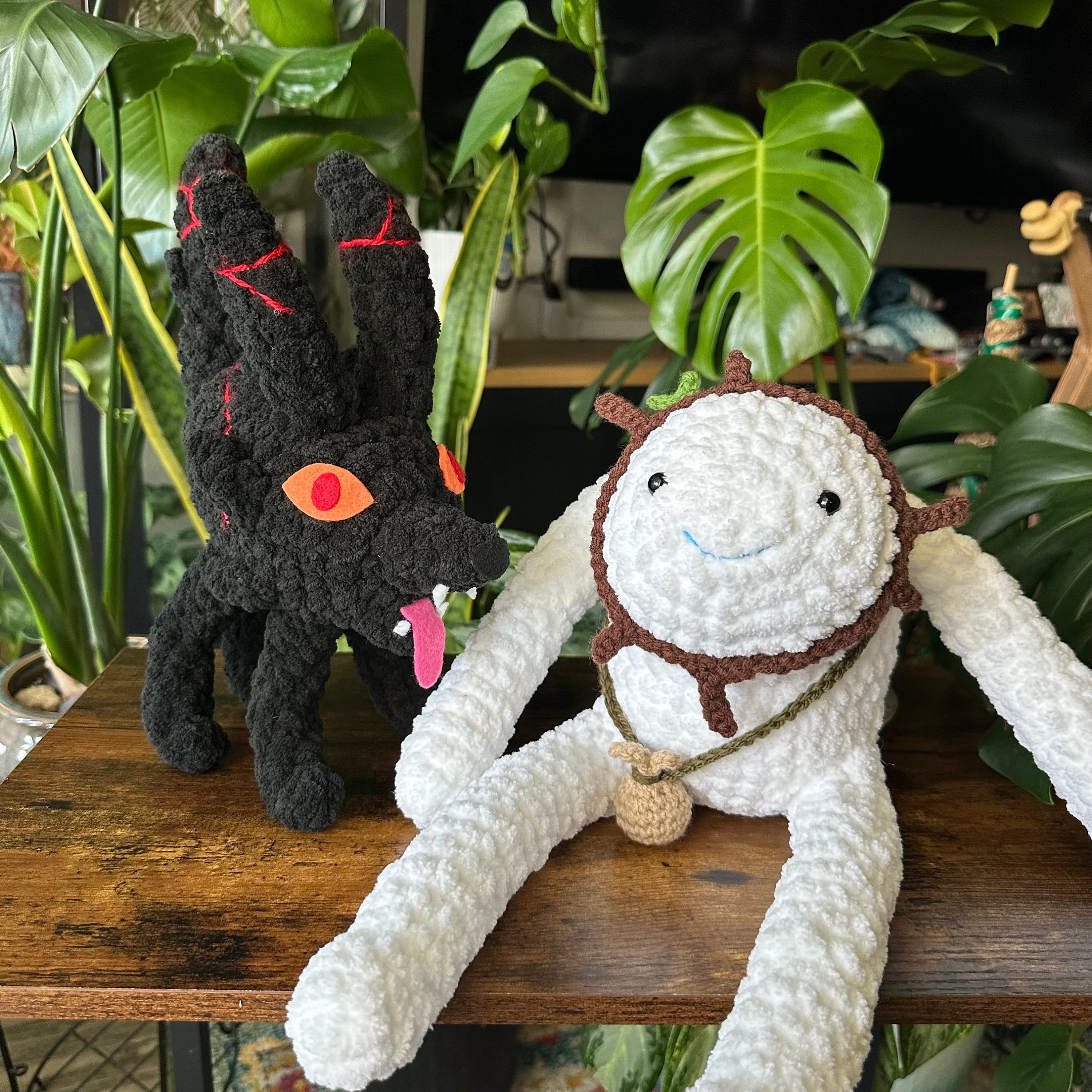 Fire Wolf Pup - Crochet Plush - MADE TO ORDER - Etsy
