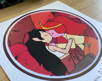 Monster Bubbline Embroidery Print