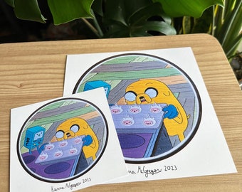 Makin’ Finn Cakes Embroidery Print