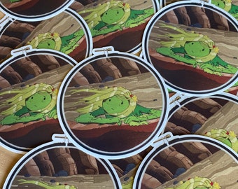 Fern Embroidery Sticker