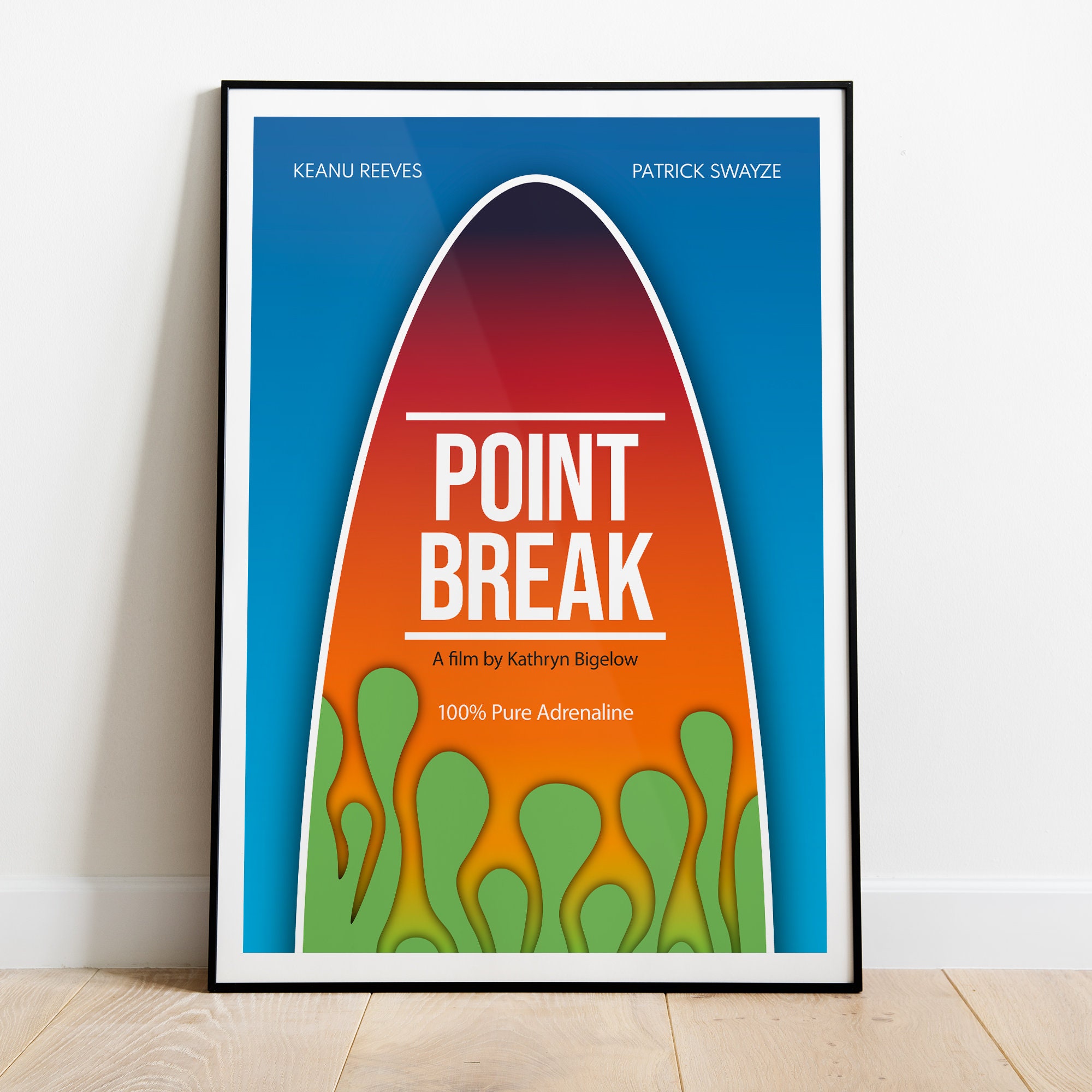 Affiche de film minimaliste Point Break poster de planche de - Etsy France