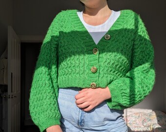 Feeling Groovy Cardigan / Cardigan intermedio modello lavorato a maglia