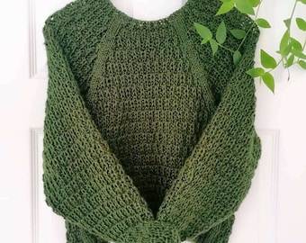 Maglione Olea con motivo XS–5XL, filato aran/pettinato