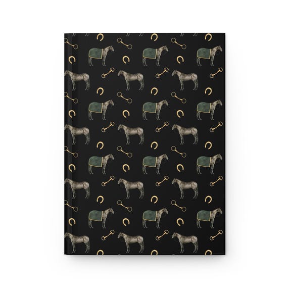 Equestrian Journal, Horse Lover Notebook, Equine Diary, Equestrian Gift, Matte Hardcover Journal - Equestrian Journal