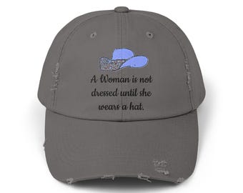 Distressed Cap, Reitermütze für Frauen, Unisex Baseball Cap, Damen Vintage Mütze, Geschenk für Pferdeliebhaber