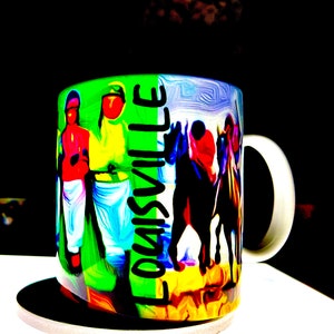 Kentucky Derby Coffee Mug, Horse Racing Art, Louisville KY Gift