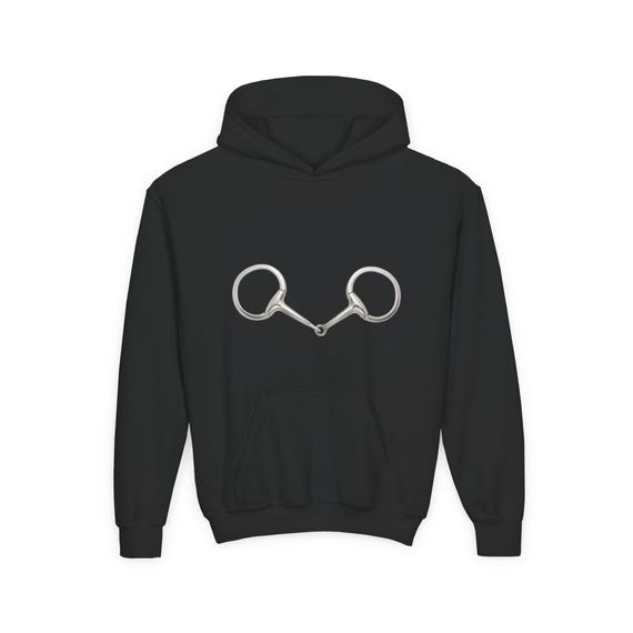 Equestrian Cowboy Hat Hoodie, Horse Lover Sweatshirt, Equine Bit Pullover, Western Riding Hooded Jumper, Rodeo Sweatshirt, Equestrianism