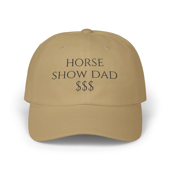 Vintage Dad Cap for Horse Show Dads, Equestrian Dad Hat with Broken-In Look, Horse Lover Gift, Distressed Baseball Cap, Horseback Riding Dad