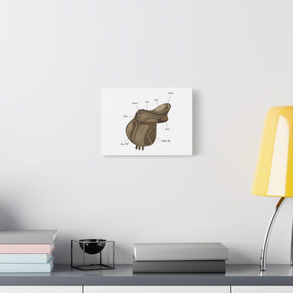 Equestrian Saddle Art Print, Vintage Horse Decor, Riding Gift, Barn Wall Art, Equestrian Home Decor, Horse Lover Gift