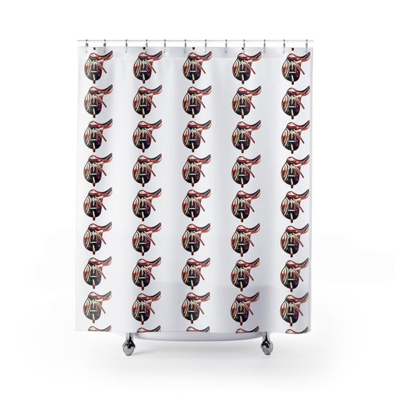 Artistic Saddle Shower Curtain - Equestrian Home Decor, Horse Lover Gift, Bathroom Accessories, Unique Design, Farmhouse Style