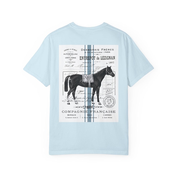 Vintage Grain Horse T-shirt, Equestrian Tee, Horse Lover Gift, Unisex Top, Animal Graphic Shirt, Distressed Horse Apparel