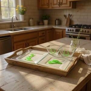 Cowboy Styled glass plates that are hand painted by an equestrian.  dishwasher safe and so elegant for that special someone.