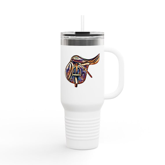 Vibrant Insulated Travel Mug, 40oz - Colorful Design for Coffee Lovers, Perfect for Gifts, Travel, Outdoor Adventures, Stay Hydrated