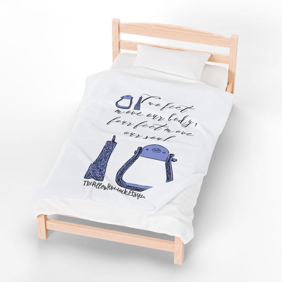 Velveteen Plush Blanket, Equestrian Quote Throw, Horse Lover Gift, Cozy Blanket, Inspirational Quote Bedding