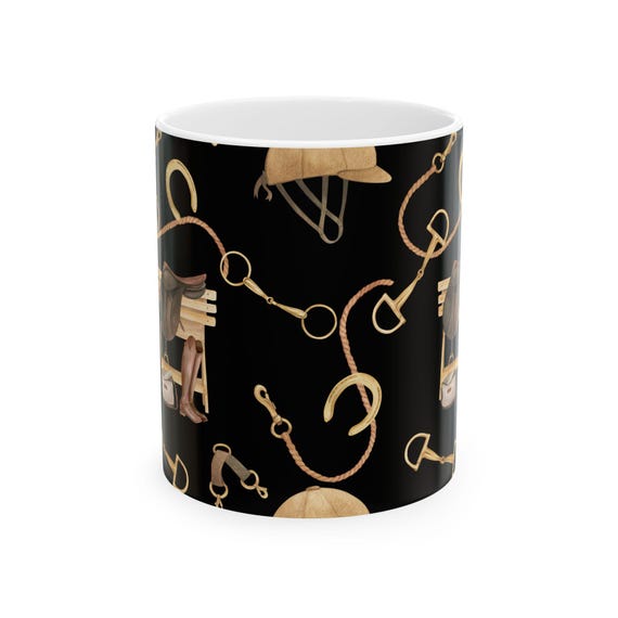 Copy of Equestrian Theme Ceramic Mug | Horse Lover Gift | Relaxing Coffee Cup | Farmhouse Decor | Unique Horse Riding Mug
