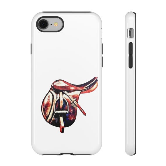 Phone Case English Saddle Equestrian Horse Lover, Tough Case Equine Gift, Protective Cover Stable, Riding Accessory iPhone Samsung,