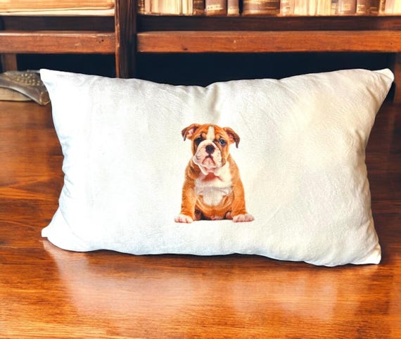 Personalized Pillow, Custom Pillows, Custom Pillow Cover,Family Gift, dog lover gift, farmhouse, dog pillow, bulldog pillow, your dog pillow