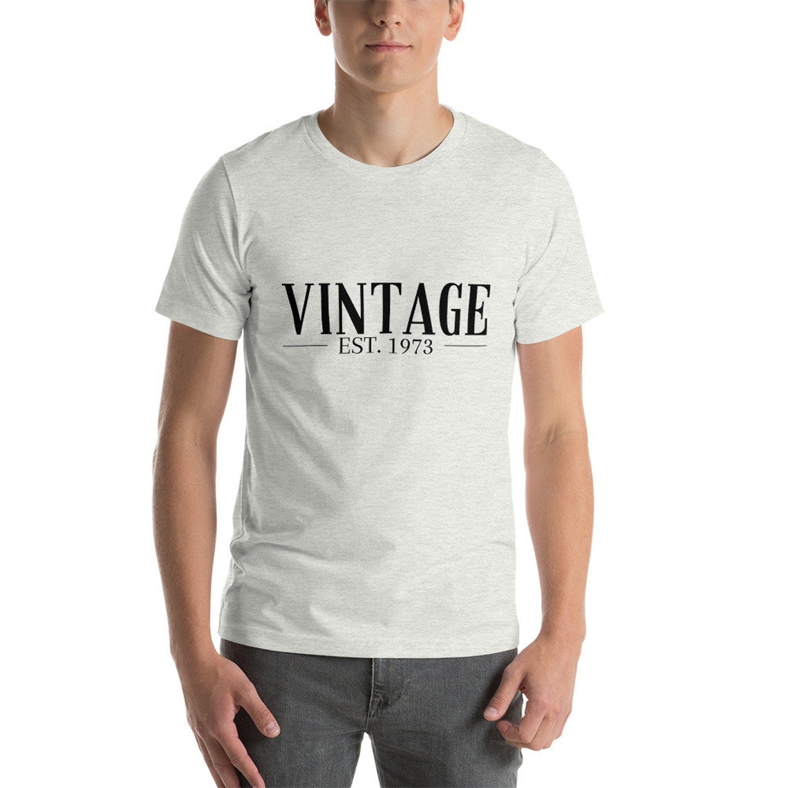 Personalized Unisex Vintage EST year Shirt Funny Birthday Gift Old Age ...